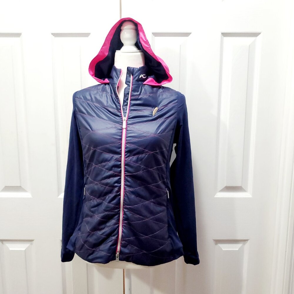 KJUS Retention Chechessee Creek Club Jacket 40/L-Large Golf Activewear Hoodie - Picture 11 of 12